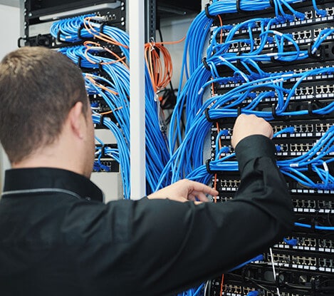 Worker Network Cabling