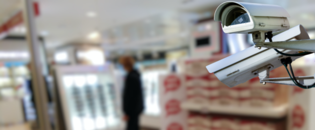 CCTV camera system in shop